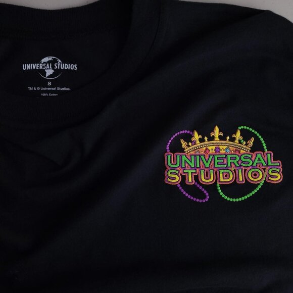 Universal Studios Mardi Gras puff print 3D spirit jersey shirt - Picture 5 of 5